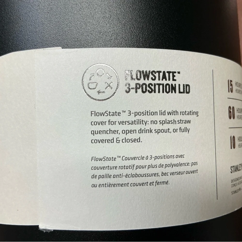 Stanley The Flowstate Matte Black Quencher H2.0 Tumbler 64 OZ. - Picture 4 of 13